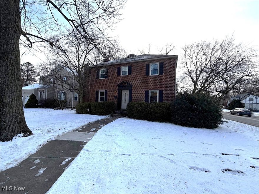 Lovely, well maintained brick two-story home on a corner lot. This home is located in the desirable Plain Local  School District. The home features all wood flooring on the main floor and has a lovely living room with a wood burning fireplace. Front foyer has coat closet. The kitchen has a ceramic tile counter and the refrigerator, gas range, dishwasher and garage disposal stay. There is dining room off the kitchen as well as a half bath and access to the backyard. The three bedrooms and full bathroom are located on the second floor. The master suite has a walk-in closet. The walk-in closet could be a fourth bedroom. The basement is partially finished and has glass block windows. Energy efficient furnace, central air, 100 amp service, water softener and radon mitigation system. Washer and electric dryer stay. The backyard is completely fenced in and has a beautiful, private seating area. There is a two-car, detached garage.