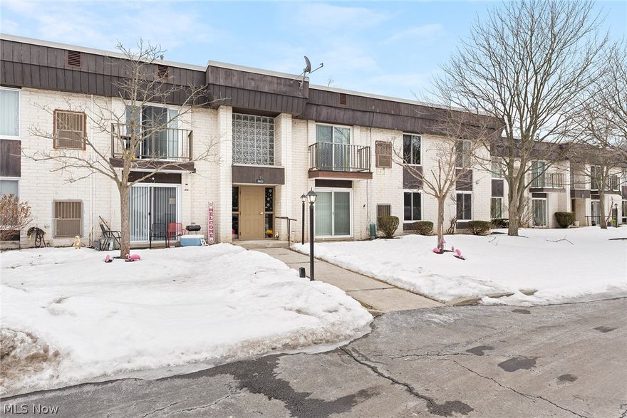 Welcome to Royal Park Condominiums — where comfort, convenience, and low-maintenance living come together in one of North Royalton’s most desirable locations. Perfect for your lock and go lifestyle! This well-maintained second-floor residence offers a bright, open layout designed for everyday ease and relaxed living.
The spacious living room features direct access to a private balcony — an ideal spot to unwind or enjoy a quiet morning start. The adjoining dining and kitchen area provides generous cabinet and counter space, creating a functional flow for both daily living and entertaining. Two generously sized bedrooms offer excellent closet storage, while the full bath includes double sinks for added practicality. Improvements include new flooring and fresh paint throughout.
Additional highlights include same-floor laundry access, a designated one-car garage space. Residents enjoy community amenities such as an outdoor pool, clubhouse, and beautifully maintained grounds.
Perfectly positioned near shopping, restaurants, Metroparks, and quick highway access, this condo offers an easy lifestyle in a highly convenient setting — ideal for buyers seeking affordability without sacrificing location.