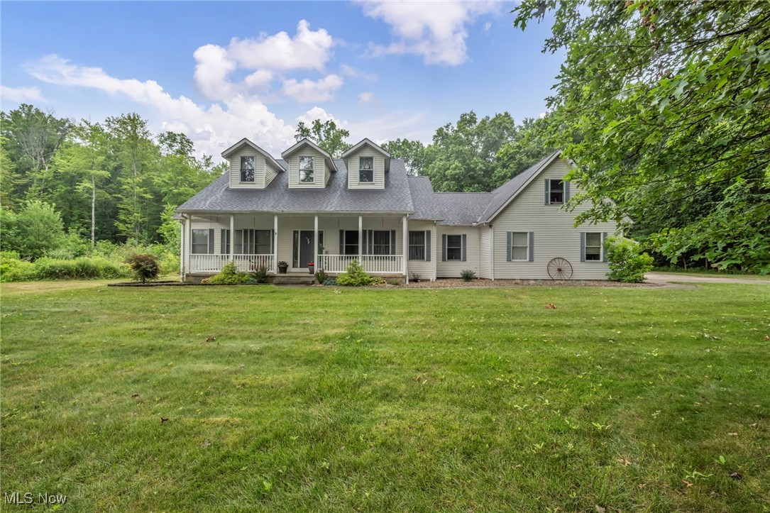 Welcome to this fabulous home nestled on 9.3 picturesque acres. This stunning 2,640 sq ft home offers the perfect blend of comfort and privacy. Enjoy this open floor plan featuring a master bedroom with master bath, 2 additional bedrooms and 2 full baths, a spacious great room with a cozy fireplace, an elegant dining room, and foyer. The eat-in kitchen is a chef's dream, boasting custom-made Craftsman hickory cabinets, island and all newer appliances included. The finished lower level is an entertainer's paradise, complete with a large rec room with pool table, Foosball table and air hockey, workout room with equipment, theater room with seating, full bath, and bonus room. Additional highlights include a 31x11 bonus room above the attached garage, large 40x38 Trex Deck off kitchen with round above ground pool(24 ft wide 52in deep) and patio, a central vac system, a new HVAC system installed in 2024, a new hot water tank from 2023, and a roof updated in 2020. The property also features a large 3-car heated detached garage, perfect for car enthusiasts or extra storage. Don't miss the opportunity to own this exceptional home with plenty of space to roam and relax. Schedule your private showing today!