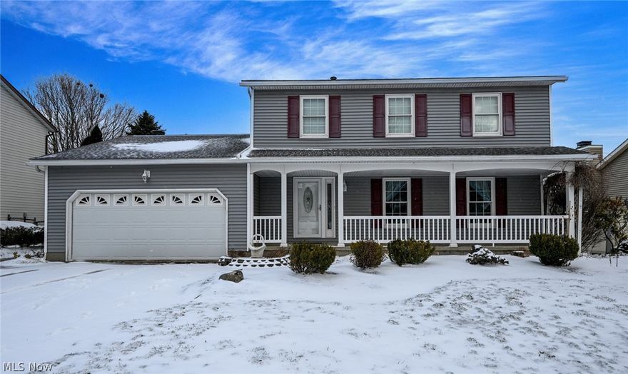 Welcome to a rare opportunity in the beautiful and so desirable Eastgate Commons neighborhood!  Such a great location, just minutes from 76, Canton Rd and Triplett Blvd.  As you take an evening stroll or morning run with the dog, you will immediately see the care and pride of ownership throughout the community.  This one owner home was solidly built in 1988 and since has been meticulously maintained and updated!  Come on into the spacious foyer with tile flooring, large coat closet and convenient half bathroom.  Ahead you will pass through the casual eating area to the handsome family room.  Featuring a brick fireplace, flanked by solid oak bookshelves, newer laminate flooring with glass doors to the back deck and amazing yard!  Tile flooring runs through the breakfast nook and into the very spacious kitchen.  Stunning granite countertops, composite granite sink, custom range hood, tons of cabinetry/storage and fully applianced!  Hosting for the holidays or just gathering for a family dinner, the formal dining room is a must!  There is still a huge front living room too!  Heading upstairs, you will find a full guest bathroom, the three generously sized bedrooms and a laundry chute!  The huge primary suite has a full bathroom, linen closet and walk-in closet!  The wide open basement is perfect to be finished as a rec room, a workshop or whatever your heart desires.  Don't miss the ultra charming back yard!  Composite board deck, brick patio, shrubbery, shed and coy pond with fountain, all tucked in by a white picket fence :)  Notable updates include- new panel box, kitchen granite, dishwasher and water heater in 2020, patio door 2014, front and storm doors 2012, siding and windows 2007, roof with 30 year shingles 2016 and new furnace and A/C in 2016, being serviced annually since.  Grab this one while you can!