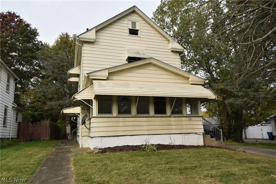 Its time to bring your family home to Struthers! Enjoy the comfort of a three season front porch. The kitchen has newer cabinets, countertops, and flooring. The spacious livingroom opens up into the formal dining area, both custom painted. The first floor has a half bath for your convenience. The back yard will surprise you with a mix of sun and shade.