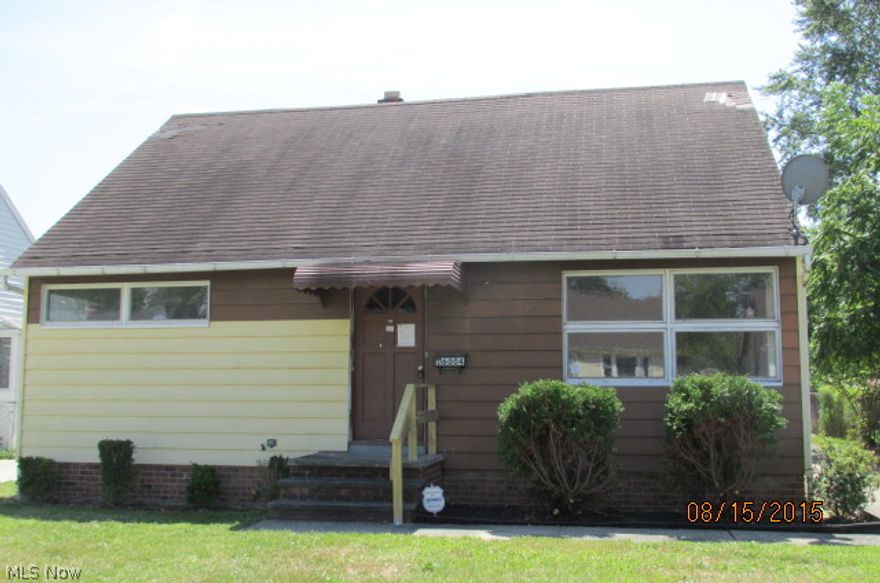 Nice four bedroom cape cod with partially finished basement  Kitchen is big enough to eat in.  Home does not need a lot of work.  Yard is fenced.  Note the large lot.  Being sold "as is".  Buyer will have to assume the city point of sale violations.  There will be a long escrow time on this.  Cannot close until end of March 2016. Multiple offers have been received.  All highest and best offers must be submitted by 6:00 p.m. November 3.