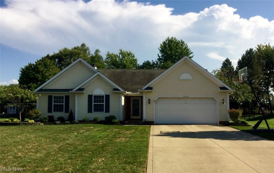 Extremely well maintained 3 bedroom, 2 bath ranch located on half acre in one of Mentor's most desirable locations. Great layout with vaulted ceilings and open floor plan. Huge eat in kitchen with large island, pantry, and plenty of counter space. Great Room boasts a beautiful gas fireplace and sliding door. which leads to updated concrete and brick patio. Beautiful spacious master suite with numerous features; sitting room, gas.fireplace, large walk in closet, private bath and sliding door to patio. Two additional bedrooms and another lull bath complete the main floor. Both bathrooms updated in 2015 with ceramic 
tile and new vanities. Shed in back yard for additional storage. Wonderful curb appeal with new landscaping. Great location, close to restaurants and shopping.