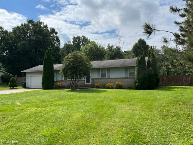 Your search is over- A Ranch in the Country. 3 bedrooms and 2 full baths, cherry floors and cherry cabinets. Large living room, kitchen and dining combination, enclosed screened porch off back of home. Basement was waterproofed, partly finished. City water - New septic 2021. New gas furnace & new A/C in 2021. Wood fence surrounds backyard. Won't last - Call today!