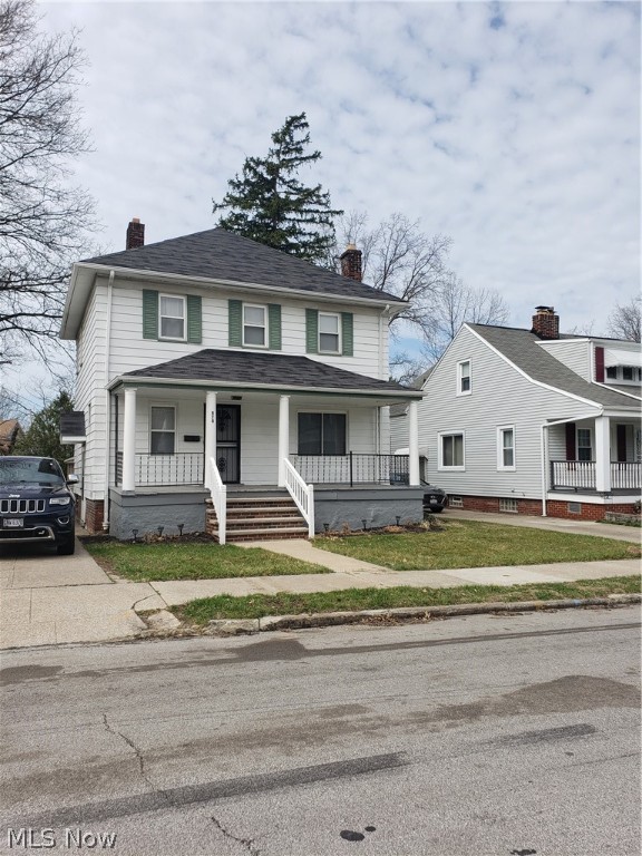 This lovely, 3-bedroom colonial features beautiful hardwood floors throughout, along with an updated kitchen and half bath. The home also contains a finished rec. room in the basement for additional living space. Exterior features include a large front porch and fence-in rear yard. The home will be Cleveland Heights point-of-sale compliant.
