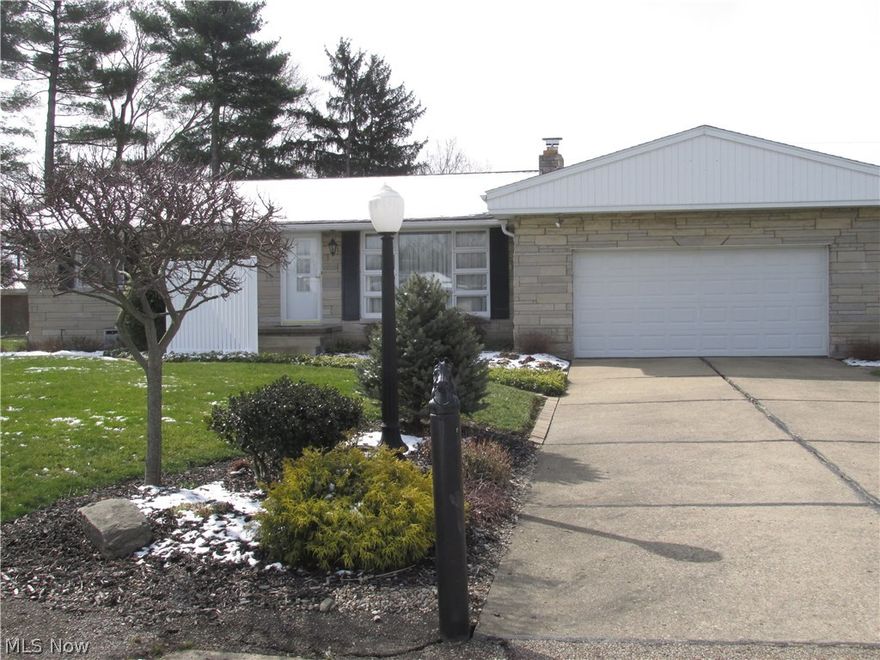 Stone exterior ranch, rear deck with screened in Gazebo, attached garage, 2 bedrooms and 1.5 bath first floor, parcel finished basement.
First floor offers living room with fireplace, formal dining, kitchen built ins and family room just off the kitchen behind garage.