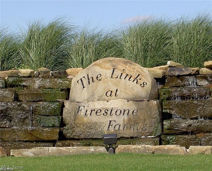 Beautiful FIRESTONE FARMS DEVELOPMENT! 15 YEAR NEW CONSTRUCTION TAX ABATEMENT! Amazing scenic views!! Golf at THE LINKS at FIRESTONE FARMS! Eligible for Columbiana CRA new construction property tax abatement visit City of Columbiana website for more details. The development amenities include a year round community center with use of the clean modern work out center, spacious well appointed gathering center with kitchen area and in the Summer time you can enjoy swimming in the wonderful community pool. All of this plus Firestone Farms is located just 25 minutes from Youngstown State University, 13 minutes from Mercy Hospital Boardman, 16 minutes from Shops at Boardman Park, 45 minutes from Pittsburgh Airport and 90 minutes from Cleveland airport. Convenient access to Route 11, Route 680 or Ohio Turnpike. CALL TODAY for more details!!
