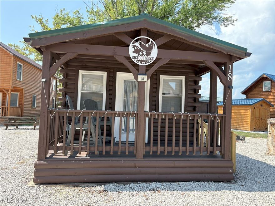 Welcome to Bigfoot Cabin located in Cabins on the Lake association in Saybrook Township, Ohio on the Banks of Lake Erie.  Relax on the front porch and let your cares fade away.  This can be your perfect getaway or if you are thinking of investing look no further,  This property is currently making money as an Airbnb. Comes completely furnished.  Bigfoot is in a Peaceful area with steps down to the waters edge where you can enjoy beautiful sunsets or relax around the firepit.  Close to Historic Bridge Street shops and restaurants in the Ashtabula Harbor and also close to the strip at Geneva-On-The-Lake.