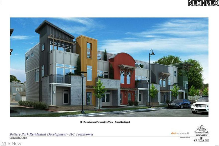 This modern townhome offers a bounty of amenities! An attached 2-car garage opens to a finished lower level, perfect for a home office or gym. Your main floor boasts a spacious kitchen w/ center island & room for bar seating, bamboo hardwood flooring, granite kitchen countertops, stainless steel appliances, & more! The kitchen opens to your dining space and great room that leads to a deck, a perfect place to take in your morning cup of coffee! The third floor guest suite is appointed w/ its own private bath & roomy closet space. The owner's suite features a full wall of windows, a walk in closet & private bath, outfitted w/ an enclosed tile shower, luxury vanity built w/ granite countertops & double sinks. Be the envy of all of your friends w/ your spacious 3rd floor deck! Battery Park offers a true community feel - minutes from local restaurants, Lake Erie, and more! This home is to be built.