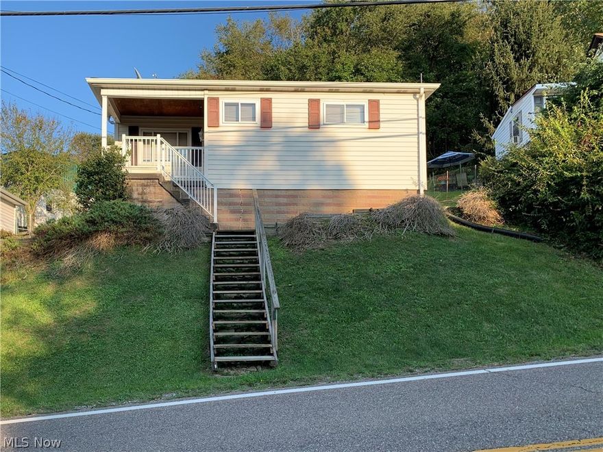 Looking to simplify?  Downsize?  Or just starting out?  This 2 bedroom, 1 full bath, well-cared-for home is ready for your personal touches.  The eat-in kitchen has solid wood cabinets, refrigerator, dishwasher, and range.  Both bedrooms have nice-sized closets.  You can relax on the back patio, or on the front porch.  Downstairs laundry area has a sink and an extra shower.  Parking is off-street behind the house.  A small shed is included.  Property is being sold as-is. 

Central air, fuel-oil-fired boiler (replaced in 2010).  The water heater was installed in 2016.  A wood/coal burning stove in the basement is included - the buyer can keep or replace - for a second heat source.  

Septic pumped 8/2021.