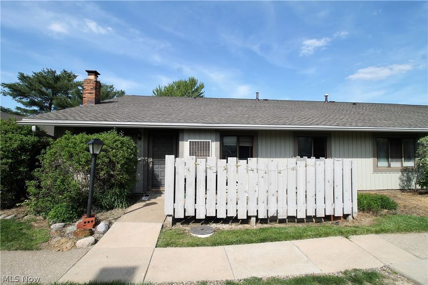 Endless possibilities in this three bedroom, two full bath ranch condominium offering ultimate in carefree living. Come on in from the front patio where you can sit out and relax to the open living room offering a brick fireplace and is open to the dining room. The bright, clean kitchen has a refrigerator, stove, and extra counterspace. There are three bedrooms and a full bathroom with tub, the master suite offers a full bathroom with shower stall. There is a tennis court, pet park, inground pool. Resort living all year round! Some updates include garbage disposal (2020), electrical box updated (2015), heating/AC unit new (2015), plumbing updated over various years (2016/2020) and cement upfront is being redone. Precious memories begin right here!