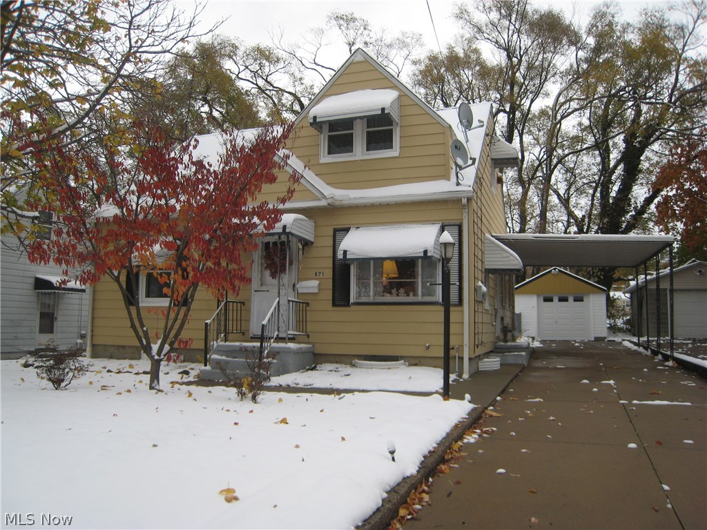This home is a great way to start out or downsize. It has been very well maintained. Three bedrooms and one and a half baths.The living room is extra spacious 12x28. The eat in kitchen is fully applianced. There is also an addition with a fireplace that could be a lovely family room or bedroom. The half bath is located on the second floor as well as two bedrooms. There are newer windows. There is a full basement with potential to finish. The shed in the backyard will stay.
