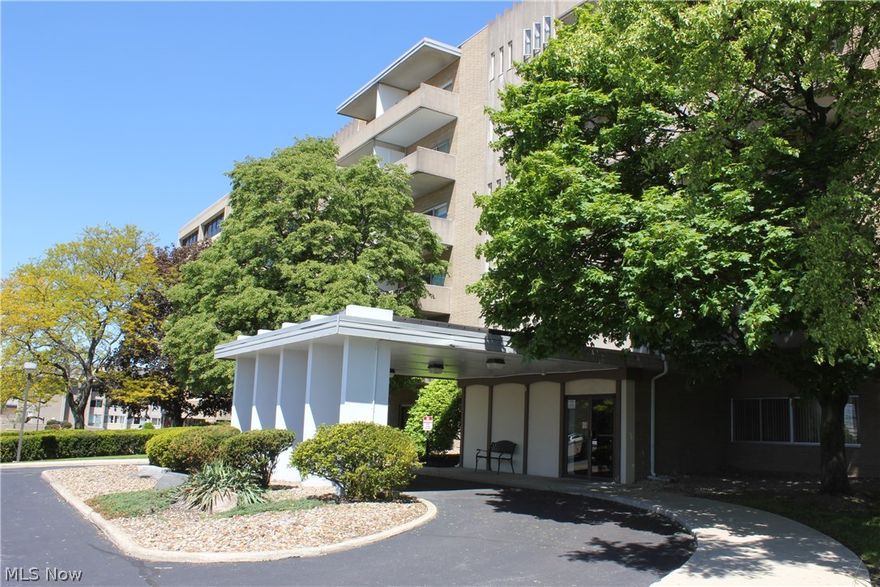 Enjoy High Rise living in this maintenance free well maintained Condo located in the Saxon House in Rocky River. Socialize or relax in the beautiful lobby sitting area. Take the elevator from inside the building or the indoor garage your parking space #310 is located near the elevator to the third floor enjoy the wide carpeted hallways leading to your Condo. Upon entering your new front door you will enjoy the fresh neutral paint and carpet throughout the unit. The living room has a large picture window to capture all of the bright light streaming in, step onto your balcony through your 2 year old Champion sliding glass door. Unit also has a newer thermostat. From the balcony you have a beautiful view to enjoy the change of seasons. Kitchen is nicely maintained featuring newer laminate floors, counters, sink, faucet and added storage. Bright sunlit bedroom and bathroom down the hallway bathroom is recently updated with walk-in shower, new vanity, sink, toilet, mirrors and ceramic tile floor. Just down the hall is your Unit’s extra storage along with the laundry room. Stepping outside you can enjoy entertaining or relaxing by the pool or cooking on the grills, if you enjoy gardening there is garden access available to you. The pool house has a party room available to you. Easy access to shopping, dining, entertainment and highways. This Condo is a must see schedule your showing today!