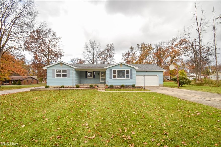 Are you looking for that truly move-in ready 3 bedroom ranch home in Austintown? If so, look no further than 5030 Argonne Dr. This wonderful one family home is located on a quiet low traffic street and has a lot to offer. Upon entering the home through the inviting front porch you are greeted with a nice foyer. To the left is a HUGE living room with gas fireplace (middle panel on the front window will be replaced). The eat in kitchen has nicely been redone with freshly painted cabinets. The dining area  has new slider doors (2023) leading to the deck. Completing the first floor is a large bathroom with double sinks, a MASSIVE master bedroom with access to the full bath as well as 2 other bedrooms. Entire first floor has been freshly painted, all new flooring and the lighting have been replaced. In the basement you will find a large rec room, storage room, laundry room with washer/dryer/washtub & freezer, bathroom with shower, a room that could be used as an office/playroom or craft room. What more can you ask for....how about a 2 1/2 car attached garage with door opener and a  brand new roof in 2019 on the house!!! Call today to make an appointment to see this wonderful home with plenty of space!