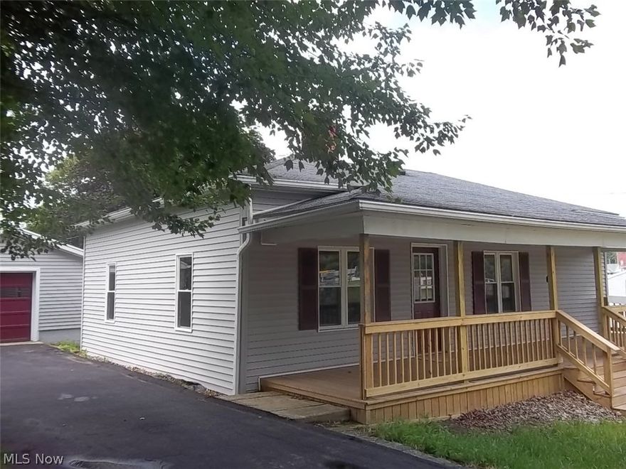 Total Remodel!!!   Fantastic opportunity!    Ranch home with 2 BD's, full bath, formal LR, Eat-in-kitchen, full basement, 1 car det. garage.  All new electric, new plumbing, new windows, new siding, new front porch, new blown in insulation, new interior doors & trim, new drywall, new furnace, new HWT.  Formal LR with new carpet.  Brand new kitchen with new flooring, new counters & new cabinets!  New carpet in both bedrooms.  Brand new bathroom with new tub/shower and new oak vanity, new toilet, new flooring.  Full basement with glass block windows.  Roof approx 7-9 yrs., 100 amp electric.