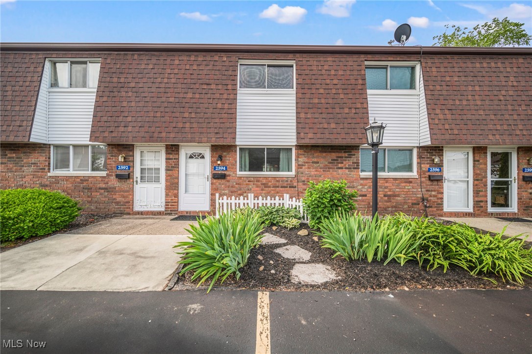 This home blends style, simplicity, and community: comfortable, move-in ready, and nestled in a well-maintained development with lifestyle perks and low upkeep. Prime Avon spot a short drive to Avon Commons, Route 83, I90, and just ~20 minutes to downtown Cleveland. Brick exterior with slab foundation, central air, forced-air heating
Private patio off the kitchen for morning coffee or cozy evenings. Assigned parking, two assigned parking spaces and access to extra community spots for guests. Functional layout: living/dining area, eat-in kitchen opening to a private patio, in unit laundry and all appliances included. Discover this inviting, brick-side 2-story town home with 2 bedrooms and 1.5 baths, it's perfectly designed for easy-care lifestyle living. Fishing allowed in the pond towards the back of the property which is such a beautiful naturistic setting. Heated, fenced in, in- ground pool in complex with salt water and has a waterfall feature.