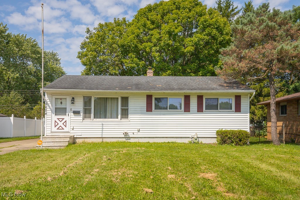 Come see this 3 bedroom, 2 full bath ranch home that features an eat-in kitchen with newer stainless steel appliances, formal living room, and wood floors throughout. Lower level features a full bath with shower, laundry area, a workshop, an additional space that could be finished as additional living space. This property also features a newer boiler, glass block windows, a deck and an oversized 2 car garage. Home warranty included. Property being sold As-Is. Buyer to assume the City of Bedford Heights POS violations. Schedule your appointment today!!!