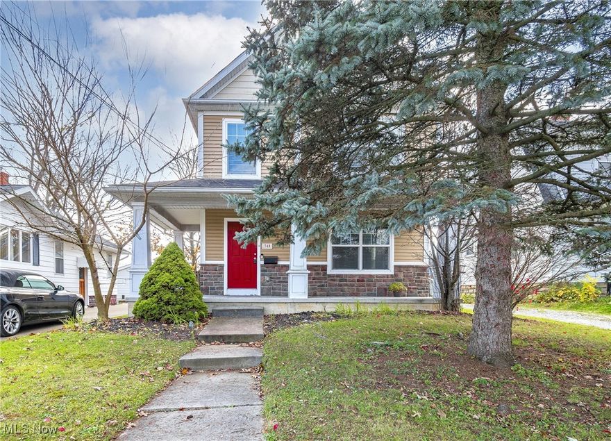 Welcome to this charming 3-bedroom, 2.5-bathroom Colonial home, built in 2006, offering a perfect blend of modern comfort and classic appeal throughout its 1,440 square feet. The open-concept main level is ideal for entertaining, with a bright and airy living room bathed in natural light. The fully equipped kitchen, complete with all appliances, seamlessly flows into the dining room, which opens to a private backyard-perfect for outdoor gatherings or relaxing. The spacious upper level features three well-appointed bedrooms, including a master suite with a generous bedroom, walk-in closet, and private full bathroom. Two additional bedrooms share a second full bathroom down the hall, providing ample space for family or guests. Brand new carpet has been installed throughout, adding to the home's fresh, updated feel. The full lower level offers plenty of storage space and a dedicated laundry area, while the detached two-car garage adds both convenience and additional storage. Enjoy the serenity of your front porch, perfect for sipping morning coffee or unwinding after a long day. This home is conveniently located just a short distance from the shops and restaurants of Front St. Don't miss out on this beautiful Colonial, blending space, style, and a prime location!