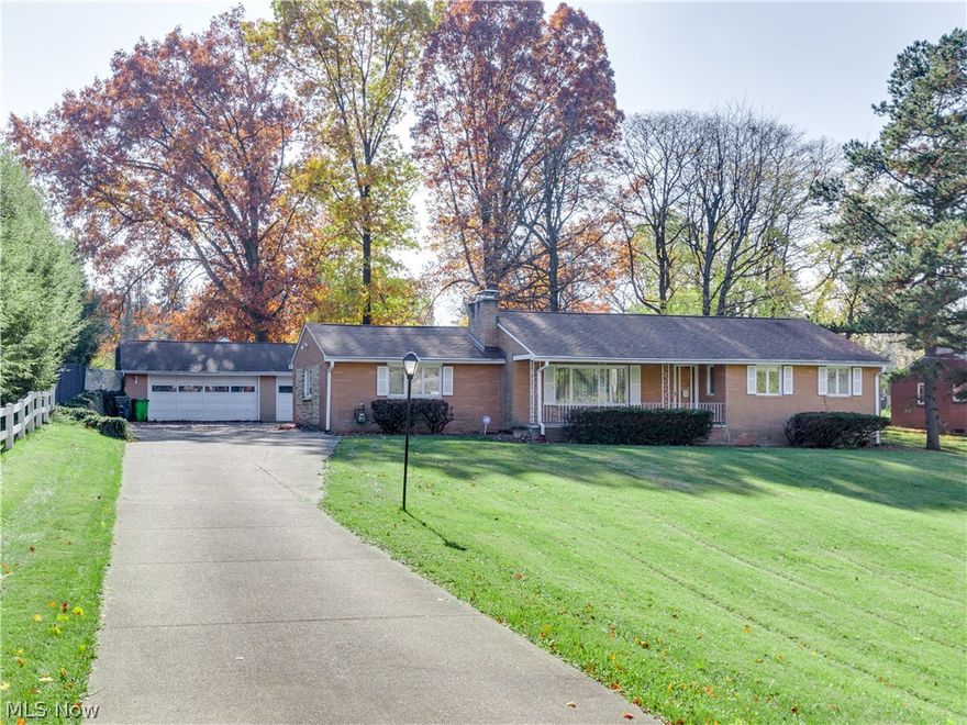 Welcome to 316 Everhard! If you enjoy hosting friends and family, this home is made for you with over 2,400 sq ft and several large gathering areas. Located in North Canton CSD, this home is situated on over 1 acre! This ranch style home offers an expansive front yard, 3 car detached garage, back patio, shed and front porch. The 23x13 family room features a large picture window that overlooks the gorgeous front yard, as well as a fireplace with stone surround. Adjacent to this gathering space is the large eat-in kitchen that showcases tons of cabinet space, pantry, dinette and direct access to the back patio. Off of the kitchen is the massive 21x20 living room that offers 2 double wide closets and ceiling fan. 3 bedrooms and full bath are also located on the main floor. The lower level showcases a 43x18 recreation room that features a fireplace and kitchenette, as well as a full bath and office space. This home has been under loving condition and is move in ready! Book your appointment