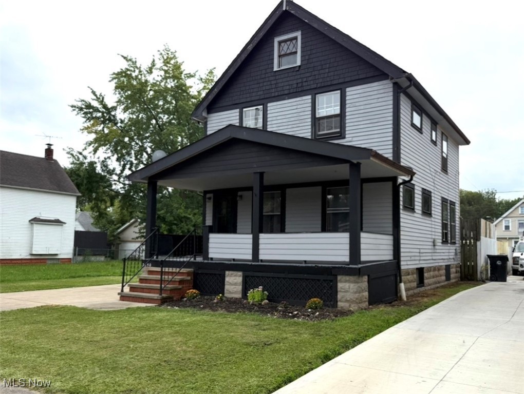 Check out this spacious 2-bedroom Colonial in Cleveland's desirable West Park neighborhood! This home features a large eat-in kitchen, formal dining room and 2 full bathrooms. Updates include new luxury vinyl flooring, newer driveway, brand new furnace & more…. PLUS a one year home warranty for your added peace of mind!! Outdoor space boasts a large, covered front porch and an oversized rear deck, perfect for relaxing or entertaining. The extra-large garage includes a 10-foot double garage door and 12+ foot ceilings, ideal for the mechanic, hobbyist, or anyone wanting to utilize additional space. Conveniently located near I-90 and I-71, with easy access to Downtown Cleveland, Edgewater Park, the Cleveland Clinic, major medical facilities, Cleveland Hopkins Airport and the newly planned Cleveland Browns dome site! Call agent for showing today!