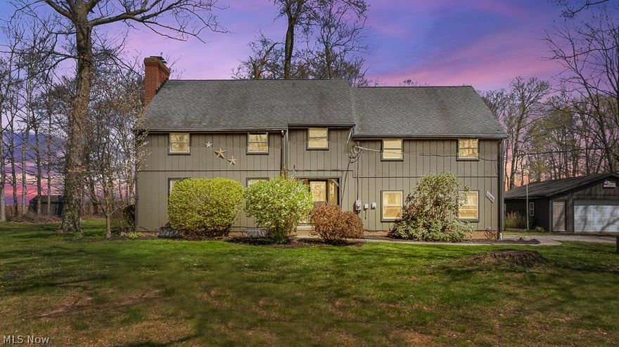 Very nice setting with many trees, 1.38 acres is waiting for you to call your own, we have 4 bedrooms, the master is huge or can be used as a family room, other 3 are nice size also, new carpet in upstairs bedrooms and a full bath IS UPDATED, 1st floor eat in kitchen, 1st floor laundry and half bath, dining room and living room, has fireplace also. (Needs checked POA has never used) Many closets in home ,partially finished basement, 2 car attached plus 2 car detached, with work shop,shed,  nice covered porch and 
 deck off back of house.
 All sizes, ages and square feet are estimated. 
Well and septic inspection completed funds for new septic will be escrowed for buyer to do after closing.