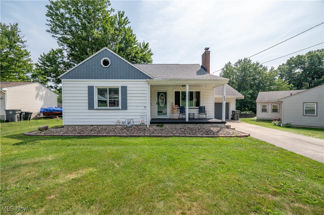 Welcome to this beautifully maintained 3 bedroom 2 bathroom Cape Cod home that blends classic charm with modern comfort. From the moment you arrive, the inviting front porch and manicured exterior set the tone for the warmth and care found inside. Step into a sun-filled interior where natural light flows throughout every room. The kitchen is a standout feature, complete with pristine granite countertops, white subway tile backsplash, and all stainless steel appliances thoughtfully included-making it move-in ready. The layout offers a comfortable flow between living spaces, ideal for both everyday living and entertaining. Enjoy peaceful mornings on the front porch and summer evenings on the back porch overlooking the fully fenced-in backyard-perfect for pets, play, or hosting guests. A handy shed outside the fenced area offers extra storage. This immaculate home offers timeless appeal, practical upgrades and plenty of charm. Don't miss your change to own this home--schedule your private showing today!