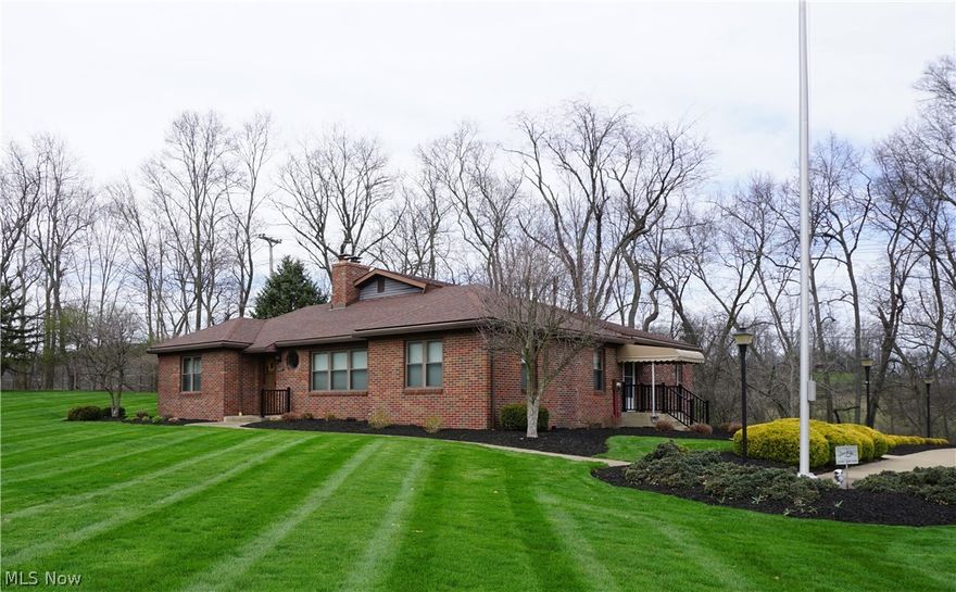 Stellar location at the western edge of Millersburg on 1.79 acres features this Brick Ranch style Commercial office building built in 1951, with an extensive addition added on and remodeled in 1993.  There is 2100 sq. ft. finished on the main level with approx. 1000 sq. ft. finished in the lower level.  The first floor features 6 private offices, small kitchen/utility area, 1 full bath, 1/2 bath and center meeting area with fireplace.  Lower level features a Large Conference room, finished storage area which could be another private office and spacious unfinished storage area which includes the mechanical's for the building. This property would also nicely convert to a residential home or live in part of it and use the rest for your business. Wonderfully maintained property, concrete driveway with a nice sized concrete parking area, well landscaped, a prime location which provides convenience and high visibility, makes this one worth checking out!