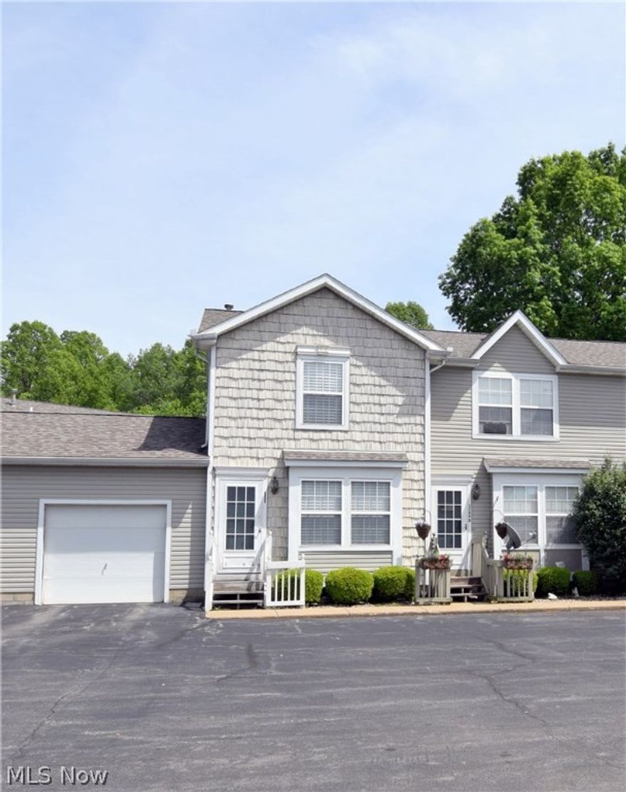 This updated townhouse condo features an open floor plan with 2 bedrooms, 2 FULL bathrooms, plus a finished basement. Inside you are greeted with a large living room with real oak hardwood flooring, beautiful oak trim, and two large windows filling the room with natural light. At the far end you will find the updated open kitchen with stunning Corian countertops, newer oak cabinets, stainless appliances staying, an extended breakfast bar provides additional dining surfaces, and newer tile flooring that flows into the dining that has a sliding glass door that leads to the vinyl fenced in patio. Upstairs offers beautiful oak trim throughout, 6 panel oak doors, a spacious master bedroom with a walk-in closet, nicely sized second bedroom with great closet space, and a remodeled full bathroom. The finished basement features a large family room, additional full bathroom, and laundry/storage room. One car attached garage with access into the condo for added safety. This condo has been well ca