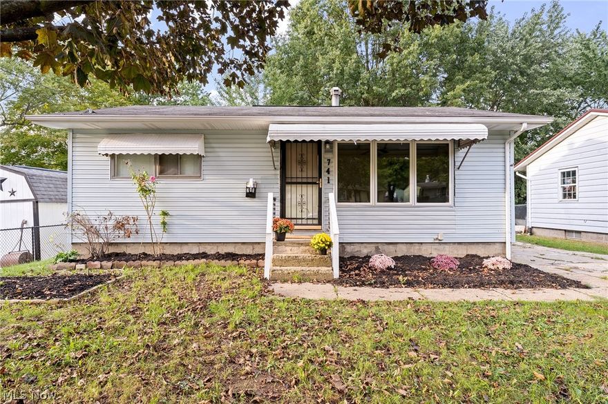 Cute as a button! 2BD/1.5+ ranch on a quiet side street on Kent’s west side near Davey, Stanton Middle and Roosevelt High schools. Would make a great starter home or an investment property. Home was recently painted throughout and living room carpet was cleaned. Basement has a bonus ½ bath and could be finished to create additional living space. Backyard is flat and private and provides an opportunity to expand. Updates include newer blinds, flooring in bathroom, repainted kitchen cabinets, and newer range oven. Hot water tank is 5 years old. Roof is mid-life. Home has had a consistent rental history and was recently rented for $850/mo. Great opportunity!