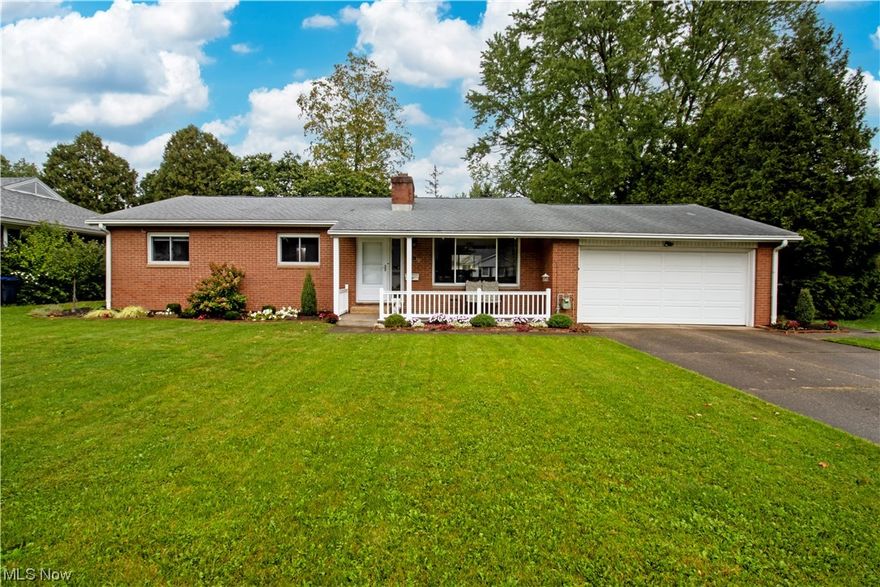 Charming brick ranch with many updates, ready for you to move in.  Conveniently located between downtown Akron, Montrose, Fairlawn, this northwest Akron home is only a 35 minute drive to Downtown Cleveland, and Canton, making it the perfect location for commuters or locals.  As you enter the home you are greeted by an open living space that flows right into the dining room with large windows to let in natural light.  The living room features wood-burning fireplace, with beautiful stone surround. The home has been recently painted in a neutral color scheme, and the hardwood floors were refinished around 2021.  Enjoy the newly renovated custom kitchen with dark maple cabinets and granite countertops and all new appliances in 2020. Down the hall, three bedrooms and the main bath that was remodeled in 2021. In the lower level there is nice sized finished room for extra living space, many of these updates took place.  The unfinished lower level include lots of great storage space with built