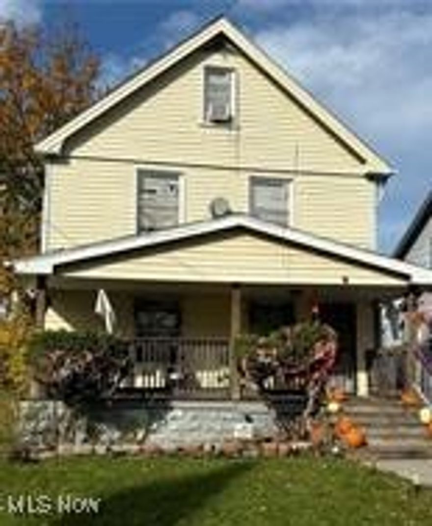 Welcome to your next investment opportunity! This 4 bedroom-2 full bathroom single family home has great cash flow potential.
With some needed improvements the rent could easily fall within range of $1100.00-$1300.00. Property features open porch, 1 car detached garage - and large yard. Situated close to Benedictine Highschool and a short drive to Cleveland Clinic, University Hospital, CWRU and much more! selling as-is
