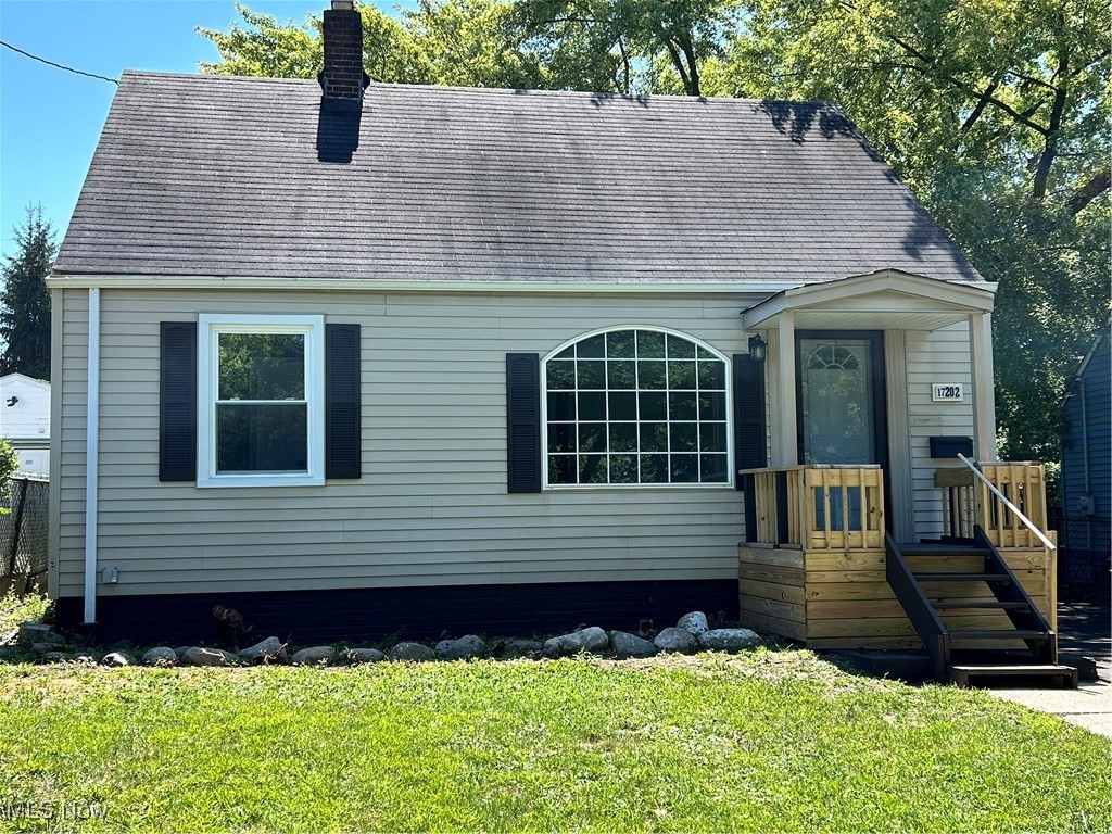Beautiful renovated 3 bedroom Cap Cod with 2 full baths and finished basement with 1 car garage. Improvements include renovated kitchen with lots of cabinets with stainless steel appliances including stove, refrigerator, dishwasher and built in microwave and renovated baths and new furnace with ac to be installed. The home has been freshly painted and includes hardwood in the living room and new carpeting in the bedrooms, basement and 2nd floor. Features include a rear deck with sliding patio door, vinyl windows, glass block windows, garage opener