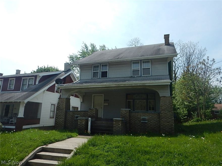Great investment opportunity. Spacious 4 Bedroom / 2 Bath home - A bedroom and a full bath on the first floor. Walk-up attic - Needs work.  Property is sold AS IS. Property is not bank owned.
