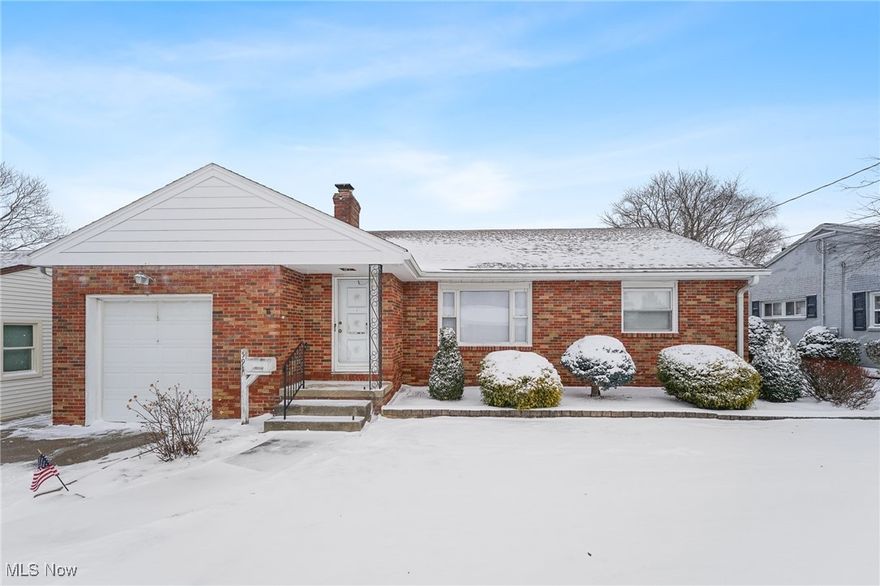 Elegant brick ranch located in the heart of Campbell. This beautifully maintained 3-bedroom, 2-bath residence offers timeless charm paired with thoughtful modern updates. The home features a 1-car garage, a newer roof (2016), and a professionally installed Ohio State Waterproofing system with a transferable warranty, providing lasting quality and peace of mind.

The refined interior includes updated bathrooms completed by Re-Bath, furnace (2014), and a curated selection of included appliances, highlighted by a new refrigerator and freezer. Additional enhancements include a dishwasher (2020) and washer and dryer (2024). The finished basement offers valuable additional living or entertaining space. Outdoor living shines with a private screened-in porch—perfect for relaxing or hosting—complemented by a storage shed for added convenience.