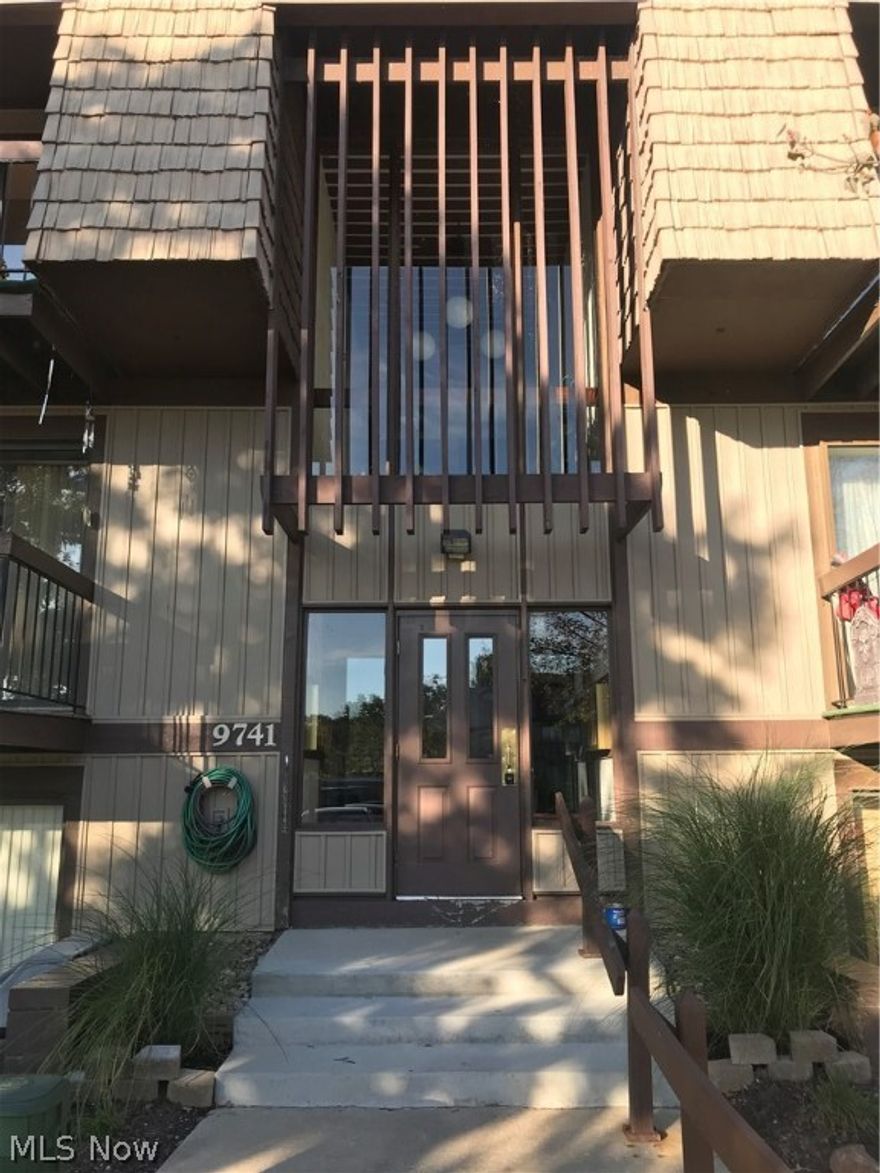 This spacious & updated Sunrise Cove Condo (2,2) in North Royalton, Ohio has tons of amenities for your pleasure! Driving in you will notice the tennis/basketball courts and the community center on your way to the community pond! The unit is situated in the desirable building 9741 that is one of the closest units to the pond and is one of the more spacious buildings/units. This condo offers a huge living room w/ a large patio slider which opens to a 4'x10' patio. The kitchen off the living room offers updated cabinets and appliances stay (the owner will let potential owners pick the dishwasher once loan commitment is obtained). Off the kitchen is a laundry room with washer and dryer (elec.) hookups. Down the hall is a full bathroom and the guest bedroom. The spacious master bedroom offers ample space for your bedroom sets and furniture. Off the master bedroom is a full master bath w large stand up shower. The HVAC unit was replaced in July 2016. The carpet was installed in 2014. Light fixtures, kitchen & bathroom faucets were installed in 2014. Closets racks updated as well. The lower level of the building offers coin operated laundry and a storage closet for each unit that can be locked for climate controlled storage. There is a designated 1 car detached private garage near the unit as well. This unit will not last long. Call now for your own private viewing!