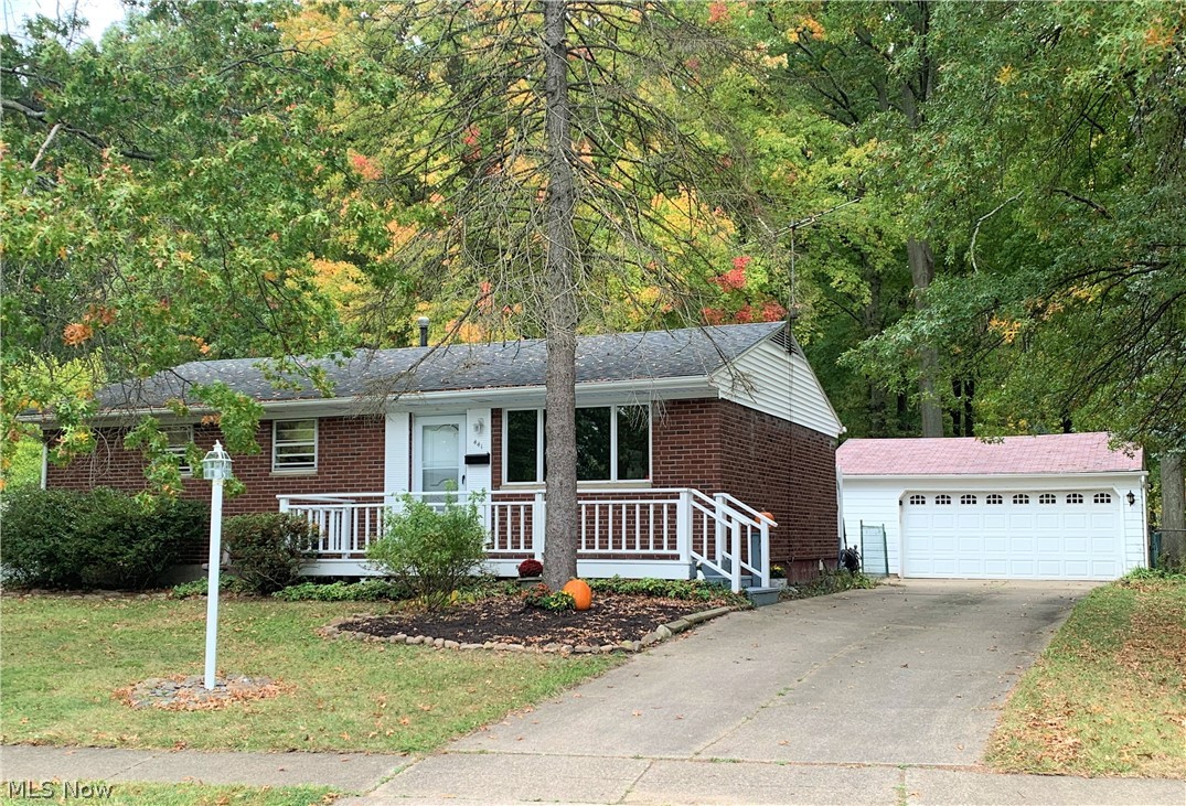 One owner brick ranch with huge Family Room addition. 1440 square feet of living space includes 3 Bedrooms, 1 Bath with beautiful hardwood flooring. Open Kitchen and Dining Room. Full, unfinished basement provides tons of storage or room for future living space. 2 car detached garage. Relaxing deck overlooks the fully fenced, park like backyard with mature trees and two storage sheds. Updates include Furnace and A/C (2016), Hot Water Tank (2019) and updated electrical. Fantastic location is close to schools, parks, shopping and restaurants! Well-maintained, but in need of cosmetic updates. Great opportunity...hurry...this one won't last!