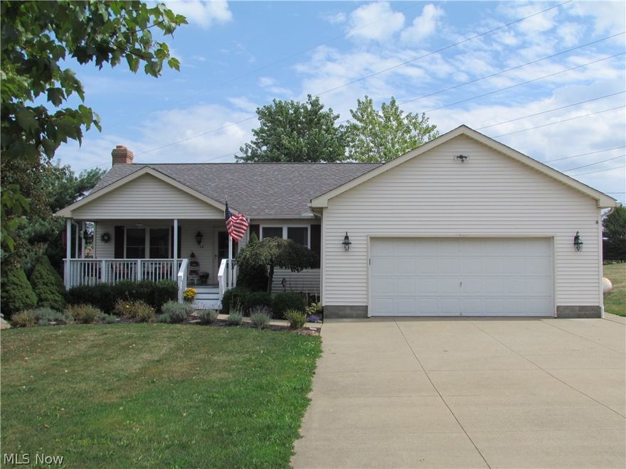 Built in 1994, this 3 bedroom 2 bath ranch style home rests in peaceful Suffield, Ohio on a 1.5 acre lot. This updated and well cared for home features a sprawling 25’x13’ vaulted great room addition with wood burner and fantastic window light. The open kitchen floor plan also has bar top seating for four, wood burning fireplace and beautiful hardwood floors which run throughout the entire home except bathrooms & laundry hall. Two car attached garage, extra wide concrete drive and the detached pole building provide lots of space for vehicle and equipment storage. The front porch has been expanded to create a great outdoor spot to relax in addition to the back deck, swimming pool, & BBQ space. Newer roof. Full basement. Move-in condition. Wonderful home! Call and schedule your showing today!