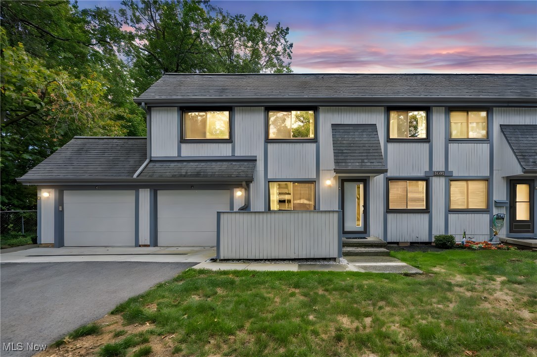 Welcome to this beautifully updated three-bedroom, one-and-a-half bath end-unit townhouse in Willoughby—a rare find with style, comfort, and convenience all in one. Ideally located just off SOM Center Road with quick access to Route 90, and only minutes from the shops, dining, and nightlife of downtown Willoughby, this home offers an easy lifestyle in a prime location. Step inside to a warm and inviting main level where a barn wood accent wall and modern electric fireplace set the tone for both relaxation and entertaining. The spacious eat-in kitchen features crisp shaker-style white cabinetry with soft-close doors, rustic butcher block countertops, stainless steel appliances, and a sliding glass door that opens to a new private deck—perfect for morning coffee or summer evenings. A convenient half bath completes the main level. Upstairs you’ll find three generously sized bedrooms with brand-new carpet and thoughtful closet systems for effortless organization. Two of the bedrooms feature walk-in closets, while the primary bedroom offers an extra-large walk-in with a dedicated vanity area, creating the perfect spot to get ready for the day. The finished lower level extends the living space with stylish luxury vinyl plank flooring, offering both a large recreation area and a separate finished room that can serve as a fourth bedroom, office, or guest space. The attached garage adds everyday convenience, while fresh updates throughout mean there’s nothing to do but move in and enjoy. From modern finishes to flexible spaces, this townhouse has been designed for today’s lifestyle. Don’t miss your chance to call it home—schedule your showing today.