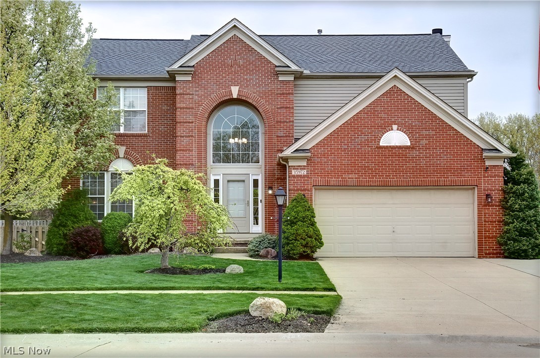 Welcome home to this 4-bedroom colonial in the heart of Avon. Have guests enter through the 2-story foyer w hardwood floors. To the left through the French doors offers a flex space currently being used as an office/home school area w updated lighting & wood floors. The updated kitchen offers subway tile, stainless appliances, wine frig, updated lighting is a chefs & entertainers dream. The formal dining room has updated lighting & wood floors. Step down to the living room w recessed lighting & a featured shiplap wall w updated carpet. The brick fireplace can be wood or gas. The 1st floor is finished off w a ½ bath & a specially built coatroom off the 2-car garage to hang all coats, take of shoes & store the book bags. Upstairs offers a large master suite w vaulted ceilings & a large master bathroom w double sinks, a soaking tub, a water closet & his/her closets. The upstairs is completed w 3 bedrooms, full bathroom & laundry room w storage area. The basement is finished w a full wet
