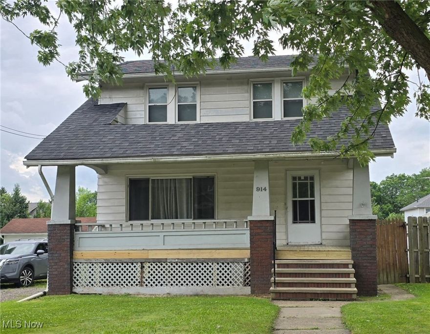 Buy this home with confidence—down payment and closing cost assistance may be available in this area to help cover some of your upfront expenses. Larger-than-average 4-bedroom, 1.5-bath colonial with charm and modern updates. Features include an expansive front porch, vinyl windows, new plank flooring in most rooms, and ceramic tile in the rest. The updated kitchen has new stylish cabinets, and there's a versatile first-floor bedroom or office with a half bath. All appliances stay—washer, dryer, fridge, stove, and dishwasher. Additional peace of mind with a brand new furnace, a roof that’s approximately ten years old, and plumbing updated about six years ago. A super-long driveway provides plenty of parking. Don’t miss this affordable opportunity—schedule your tour today!