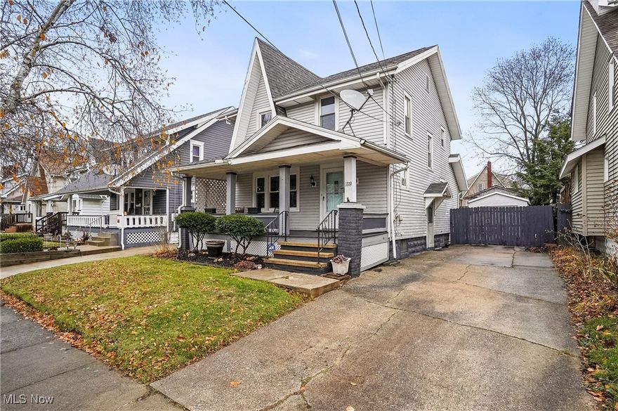 Come see this Firestone Park colonial. This 3 bedroom home is full of character and has a freshly painted interior. The living room features a fireplace. First floor full bathroom with a walk-in shower. 3 bedrooms are on the 2nd floor with a full bath. Full basement with laundry. Inviting front porch and back deck with a swimming pool. Newer detached garage.