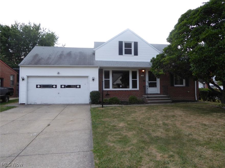 Sharp four bedroom 1500+ square foot home in Euclid!  Great curb appeal!  Family room in rear with sliders to the back patio!  Great yard!  Two full baths, some updating has been started throughout the home!  Large, spacious recreation room! Eat in kitchen and formal dining room!  Very great floor plan!  This is a Fannie Mae HomePath property.  All information is approximate.