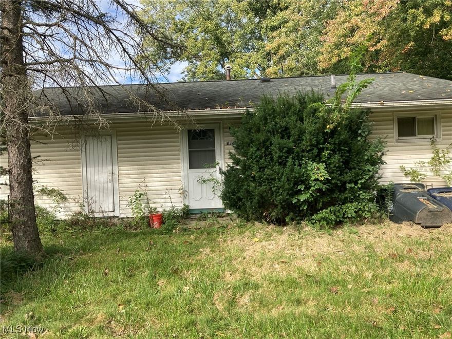 836 Dawson Rd, Akron, Ohio 44320 is a 3 bedroom, 1 bathroom ranch home with 1,040 square feet of living space  and .25 acre lot ready for flip or remodel. This is an estate sale and requires court final approval of the sale price. Cash offers only, Sold As Is with all chattel. No repairs will be made by the Seller nor cleaned out. Selling as you see it to settle an estate, pictures are current. This is a highly sought 44320 area and would make a great fix and hold or remodel and resell for $125,000 or make your own home! Great opportunity for this home in this area. Don't miss out, call your favorite professionally licensed real estate agent or reach out to the listing agent for your private showing before this gets sold!