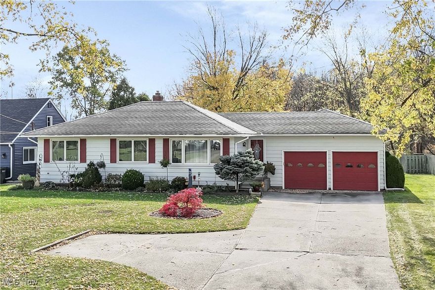 Prepare to be Moved! Located at 17239 Fowles Rd., Middleburg Heights, Ohio, this inviting 3-bedroom, 2-bathroom ranch offers a blend of comfort, space, and character. The bright & airy living room features coved ceilings & hardwood floors beneath the carpeting, creating a warm & welcoming atmosphere. The spacious eat-in kitchen is a chef’s dream, w/ abundant cabinet & counter space, a picture window overlooking the expansive backyard, & a built-in buffet in the adjacent dining area w/ additional overhead cabinets for extra storage. The home boasts generously sized bedrooms, each w/ ample closet space and hardwoods under the carpet, providing a cozy & functional retreat. The main floor also includes a shared full bathroom, ensuring convenience for all occupants. Step outside into the enclosed sunroom, where you’ll enjoy the tranquil view of the backyard. The sunroom’s stone flooring adds a touch of elegance to this serene space. The partially finished basement offers a spacious recreation room, perfect for relaxing or entertaining. A huge workshop area & a separate laundry room w/ stone flooring, provide all the space you need for hobbies or projects. The basement’s 2nd full bathroom adds to the home’s practicality. Set on a nearly half-acre lot, this property backs up to a wooded area, offering privacy and scenic views. The backyard features a patio & thoughtful landscaping, creating an ideal outdoor retreat. Additional storage is available w/ a walk-up attic, ensuring plenty of space for seasonal items & more. The attached 2-car garage completes the home’s fantastic layout. Recent updates include the replacement of all interior doors w/ 6-panel solid oak wood core doors, exterior painting in 2022, & a new sunroom roof in 2023. The location is unbeatable, with easy access to Big Creek Parkway in the Cleveland Metroparks system, shopping centers, & major highways. This home is a perfect blend of functionality, comfort, & nature, making it a must-see!