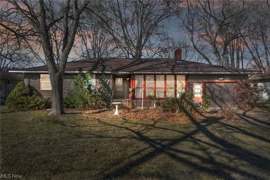 Little bit of quiet country in the city (Immediate Occupancy Available)...Spacious 3 bedroom, 1.5 bath ranch home including full finished basement, exceptional wide lot & no neighborhoods in the back (private open field), smart floor plan w/light filled comfortable rooms, hardwood floors, fireplace, spacious bedrooms, screened in front porch & attached garage w/concrete pad for extra parking &comfort...Fantastic opportunity, call today for your private showing! Home can use cosmetic updates but appears to be solid w/updated dimensional roof, updated electrical, high efficient furnace w/central air for year round comfort & energy savings. kitchen includes appliances w/ample cabinet/counter space w/light filled dinette. Large great room w/desirable wood floors & custom raised hearth brick fireplace...natural light w/large window that looks into the front screened porch which will be perfect for your morning coffee & the covered back patio if perfect for your evening book! Lots of windows throughout. Bedrooms are roomy w/more hardwood floors to enjoy. Basement is outstanding (doubles the size of the home) w/custom bar area rec room, plus additional media/entertaining rooms w/decorative fireplace (looks like a gas line run to it). Some fresh paint and updates, easy to show, great location...Make this elegant home yours today!