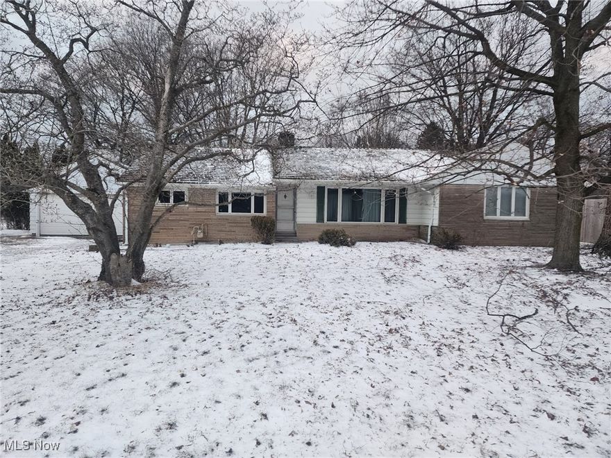 Great opportunity to own in highly desired Chesterland.  Three bedroom, 1.5 bath.  Hardwood floors throughout.  Needs some TLC.  Great investment opportunity.