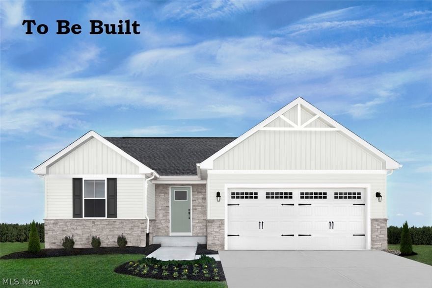 TO BE BUILT Grand Bahama ranch in desirable Jackson Township offering modern one-floor living with an open concept design, featuring a granite-finished kitchen with a spacious center island, stainless steel appliances, and seamless flow into the dining area and great room. The private owner’s suite includes a walk-in closet and full bath, while two additional bedrooms provide flexible space for guests or a home office. Enjoy outdoor living on the covered front porch, with options for additional rear outdoor space depending on buyer selections. A 2-car garage, first-floor laundry, energy-efficient construction, and low-maintenance exterior make this home ideal for today’s lifestyle. Located within Jackson Local Schools and close to shopping, dining, and major conveniences, this customizable TO BE BUILT home allows buyers to choose finishes and personalize their layout. Photos are representative of the model; actual home to be built.