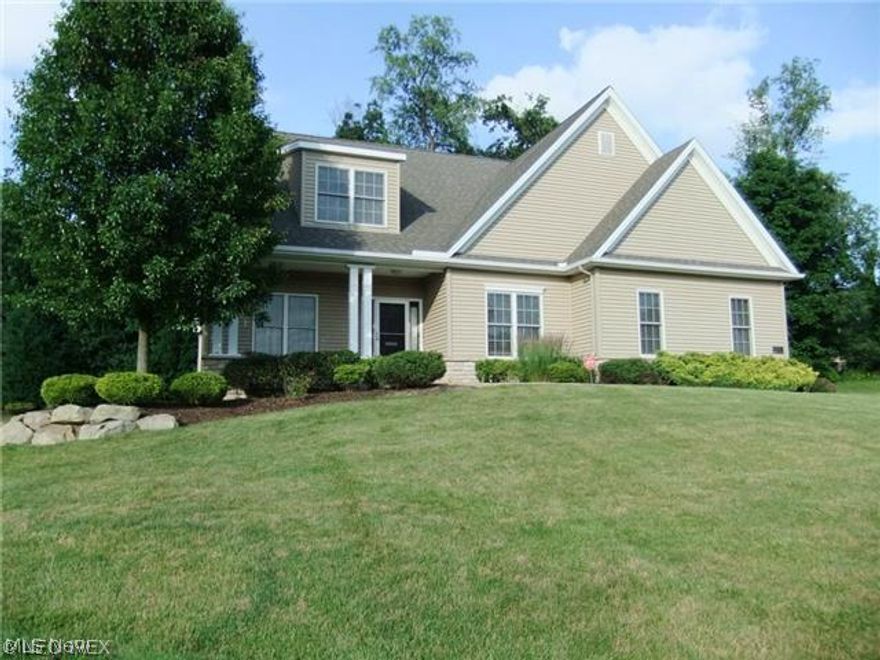 Tucked away on private cul-de-sac location in the Villas at Whitney Chase.  Custom built 4 Bedroom; 3 full bath villa.  Open airy floor plan.  Great Room with fireplace, chef's kitchen, formal dining, first-floor master suite, laundry, and office/4th bedroom.  Villa is handicap accessible.  Basement is plumbed for half bath.  Security system.