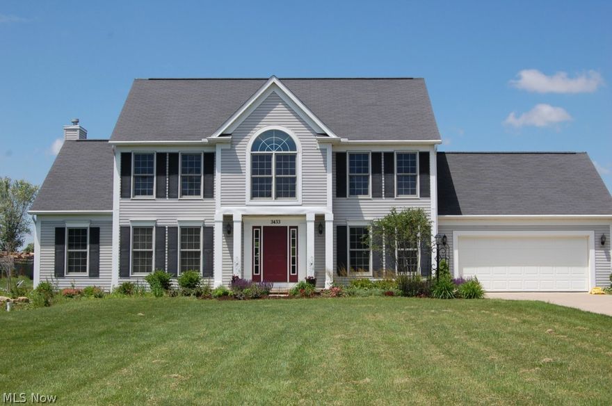 Welcome to this beautifully maintained 4BR 2.5 BA colonial on a private lot. Enter through the large foyer into the spacious kitchen and dining area with open view of the backyard. The kitchen offers island with seating and storage and leads into the family room with gas fireplace. The back sliding doors open to charming 4-seasons sun room with heated floors. Enjoy summer entertaining on the finished back deck and large backyard, secluded by privacy fence. Other great features of this home include a first floor laundry with wash tub and office off the living room. The master bedroom has an en suite bath with double sinks, garden tub, shower, and large walk in closet. Three additional bedrooms and full bath complete the second floor. The expansive basement is waiting for your finishing touches. This home is decorated in neutral colors throughout, making a seamless transition for new owners. Schedule your private showing today!