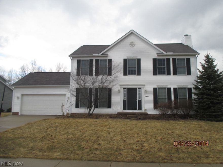 Lovely colonial style home in Ravenna! Over 1920 sq.ft. of living space, 4 bedrooms, 2.5 baths built in 2003. Elegant tiled foyer entry. Formal living room. Open kitchen with eating area awaiting your design touch! Glass sliders out to beautiful, custom wood deck in backyard. Beautiful family room/media room with fireplace. Half bath and laundry room on main floor. Spacious bedrooms upstairs. Master with walk-in closet, and en suite bath complete with dual sinks, spa tub and separate shower. Basement is partially finished & carpeted. Employees of Bank of America or its affiliates or subsidiaries are strictly prohibited from directly or indirectly purchasing any property owned by Bank of America. The Grantee(s), or purchaser(s), of the Property cannot re-sell, record an additional conveyance document, or otherwise transfer title to the property within 60 days following The Grantor’s execution of this deed. All offers must be submitted with proof of funds or pre-approval letter.